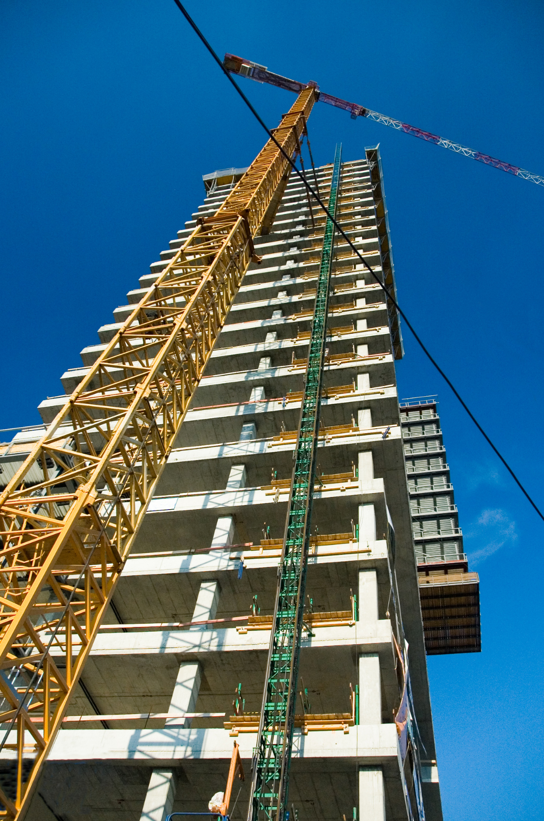 Tall construction building